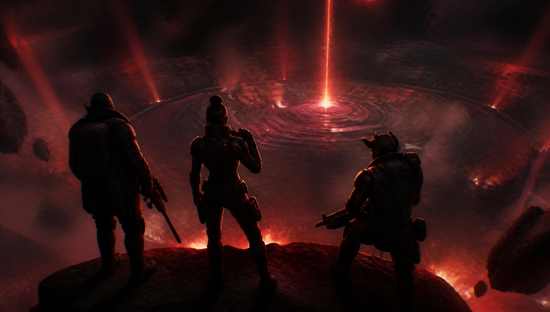 Squadra di legend che osserva l'arena del torneo